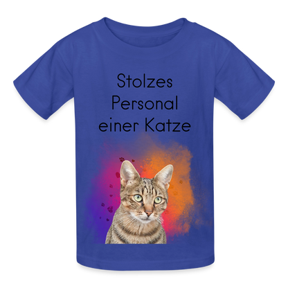 Pedro's T-Shirt Stolzes Personal einer Katze Black Edition - LiNBW.