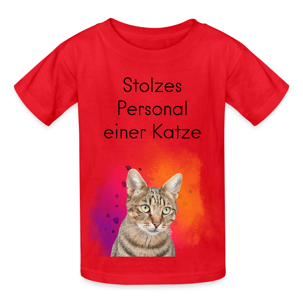 Pedro's T-Shirt Stolzes Personal einer Katze Black Edition - LiNBW.
