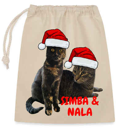 Nala´s und Simba´s Baumwollbeutel Weihnachtsedition - Natur