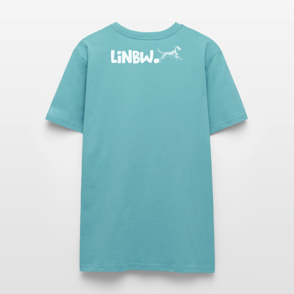 Life is not just black and white – Bio-Baumwollshirt - Pastelltürkis