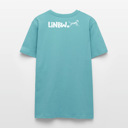 Life is not just black and white – Bio-Baumwollshirt - Pastelltürkis
