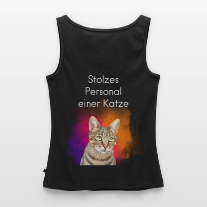 Pedro´s Tank Top Premium Stolzes Personal einer Katze CAT MOM Black Edition - Schwarz