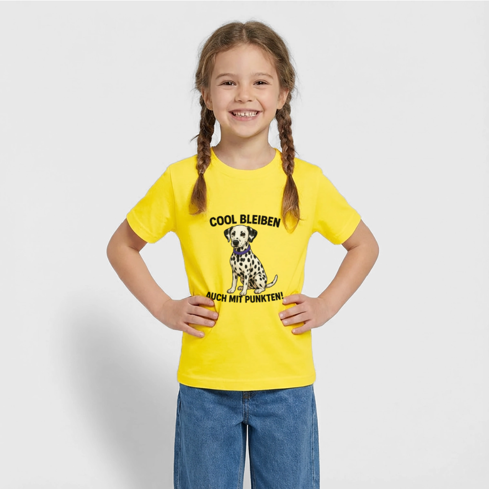 Davina's T-Shirt Cool bleiben auch mit Punkten - Gelb