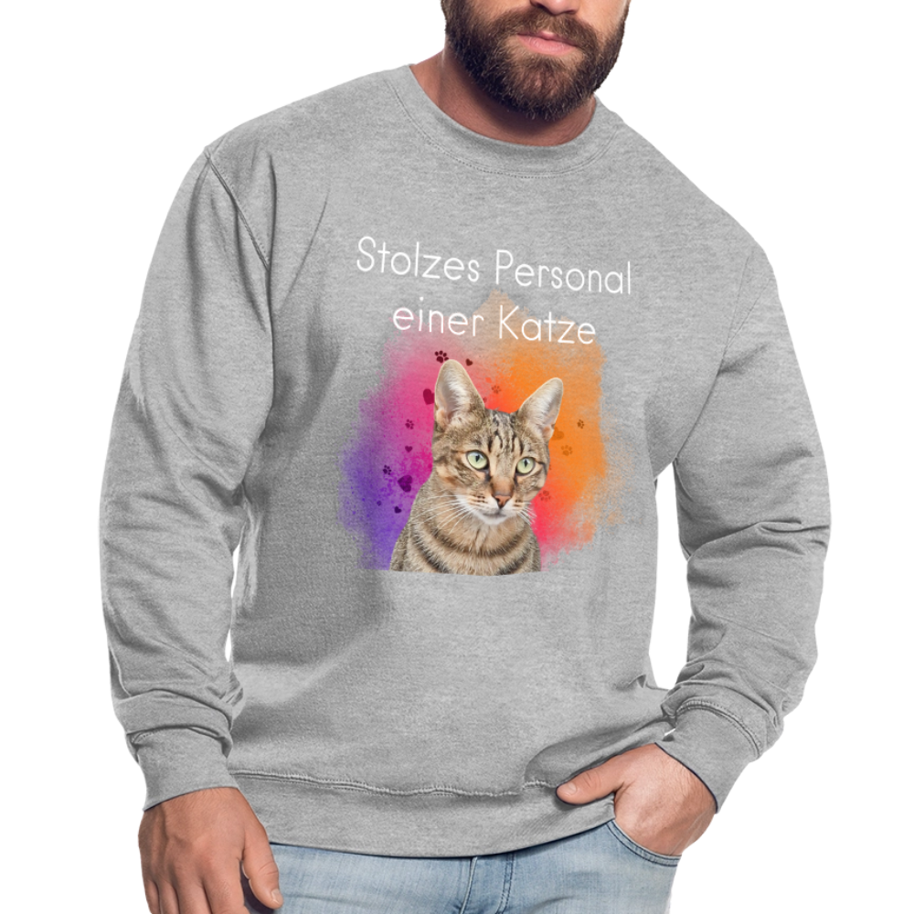 Pedro's Classic Pullover Stolzes Personal einer Katze White Edition - LiNBW.