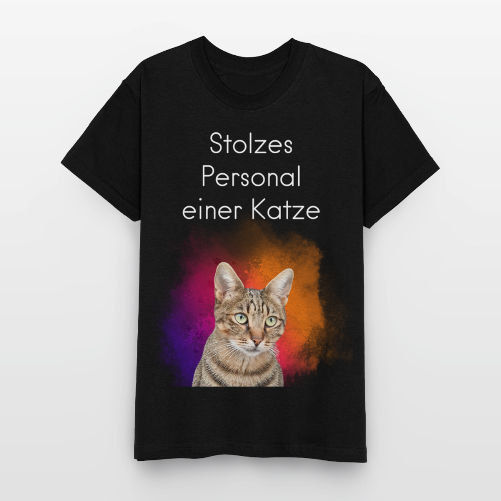 Pedro's T-Shirt Stolzes Personal einer Katze White Edition - LiNBW.