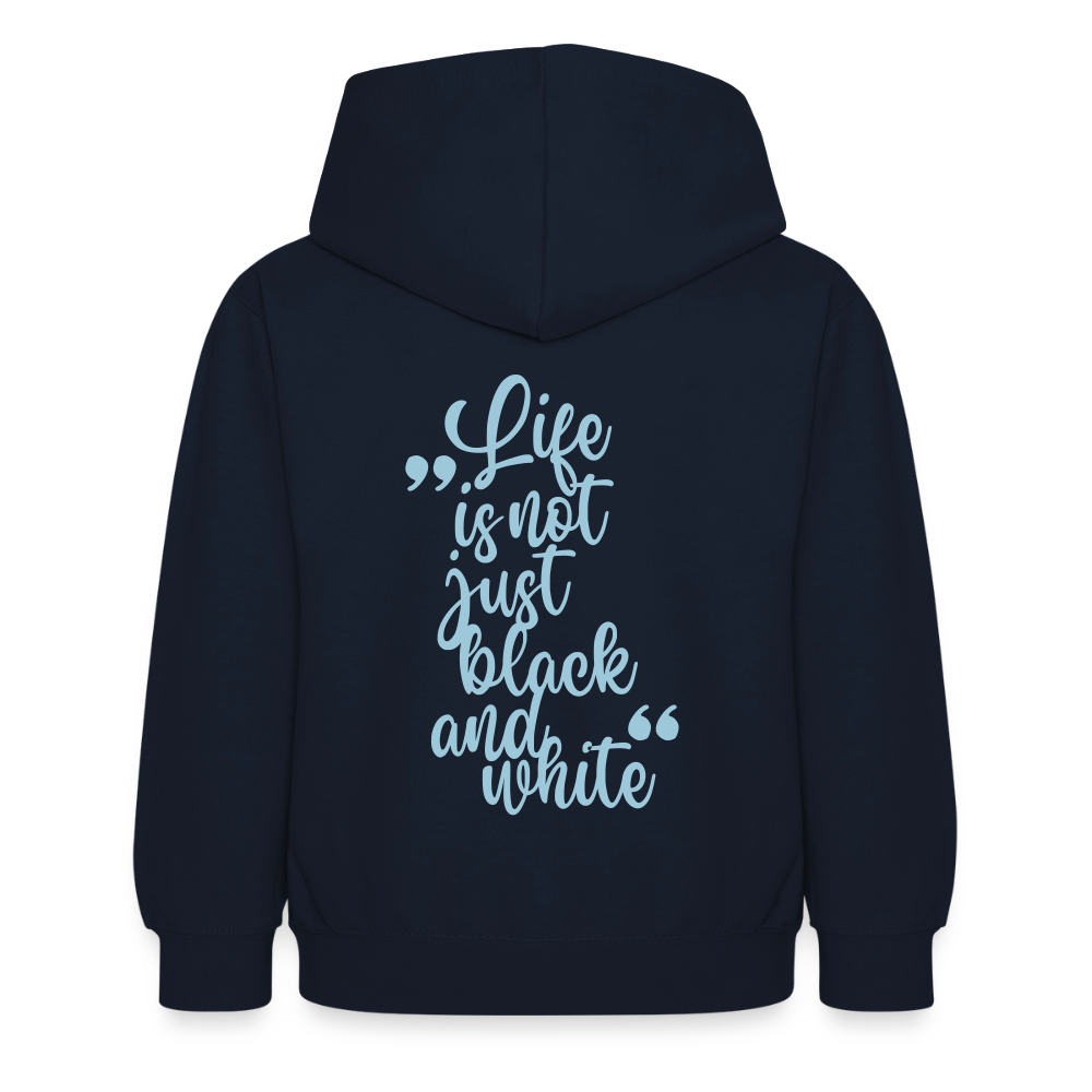 LiNBW. Crew Hoodie Life is not just black and white Edition Blue - LiNBW.