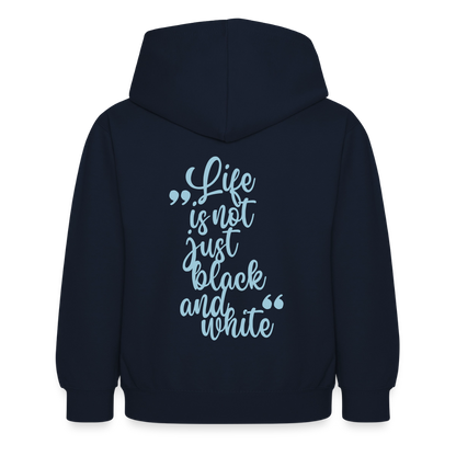 LiNBW. Crew Hoodie Life is not just black and white Edition Blue - LiNBW.