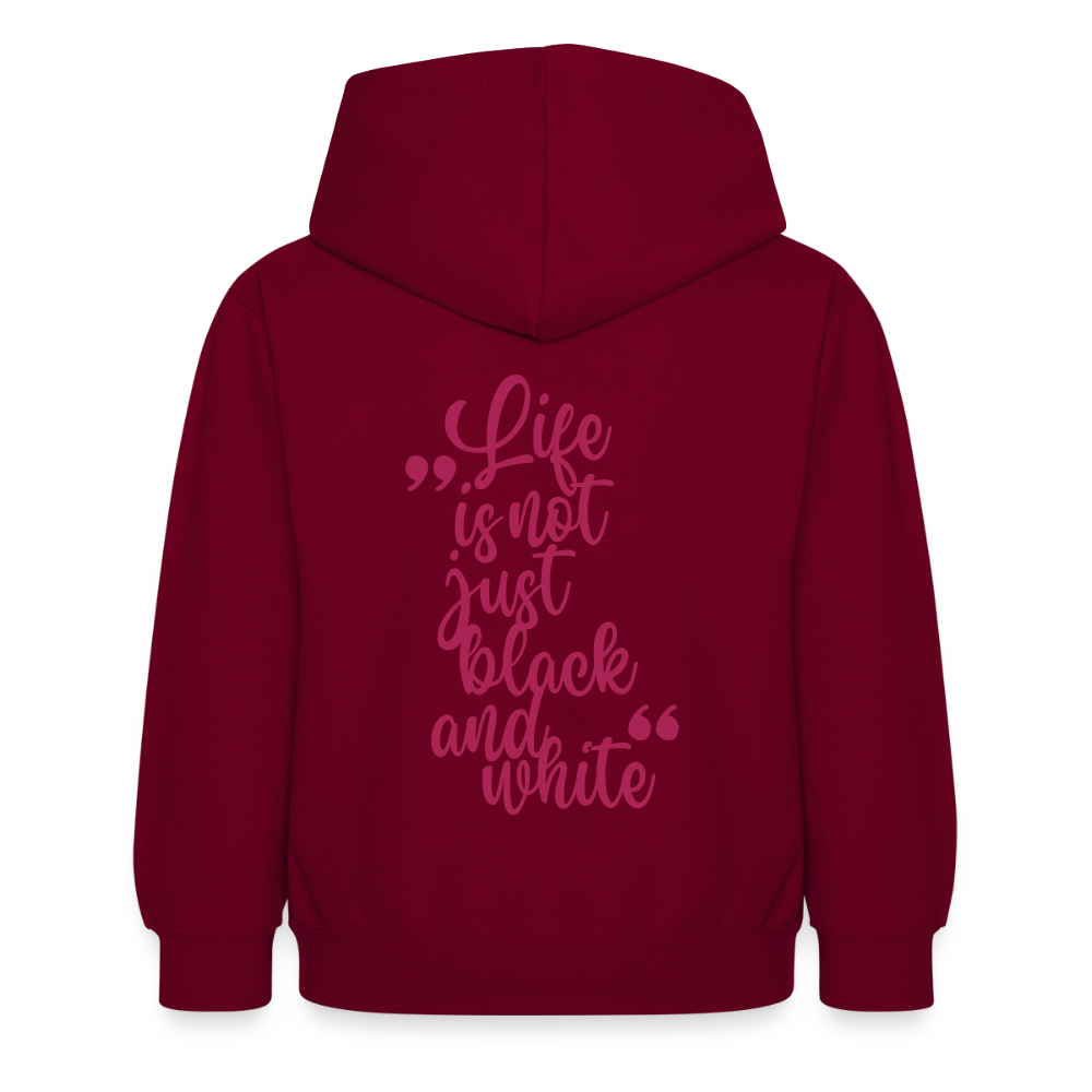 LiNBW. Crew Hoodie Life is not just black and white Edition Pink - LiNBW.