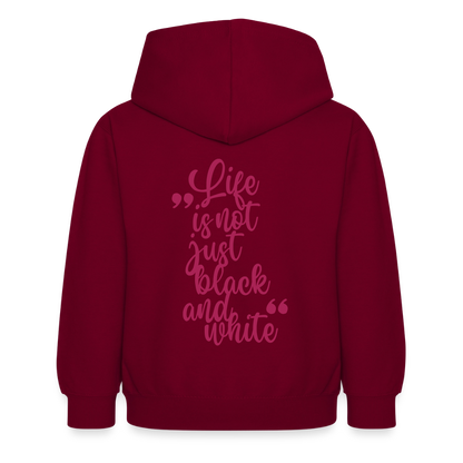 LiNBW. Crew Hoodie Life is not just black and white Edition Pink - LiNBW.