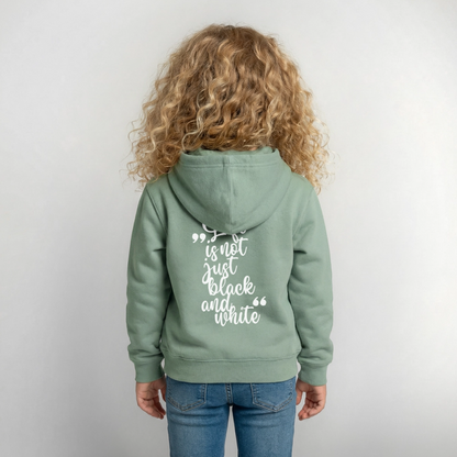 LiNBW. Crew Hoodie Life is not just black and white Edition White - LiNBW.