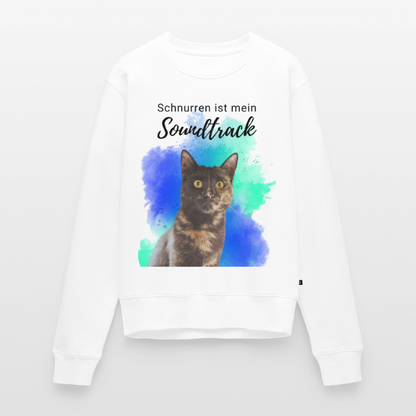 Nala's Pullover Schnurren ist mein Soundtrack Black Edition - Weiß