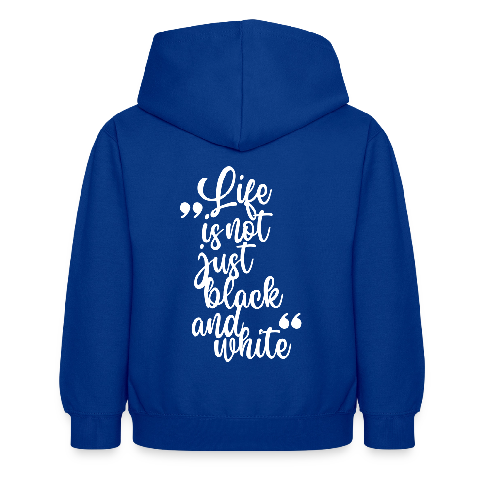 LiNBW. Crew Hoodie Life is not just black and white Edition White - LiNBW.