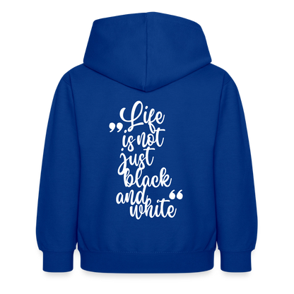 LiNBW. Crew Hoodie Life is not just black and white Edition White - LiNBW.