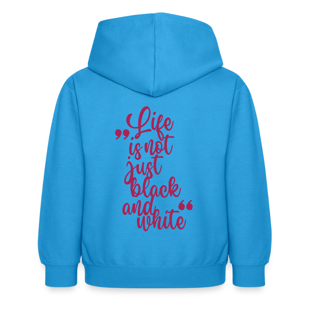 LiNBW. Crew Hoodie Life is not just black and white Edition Pink - LiNBW.