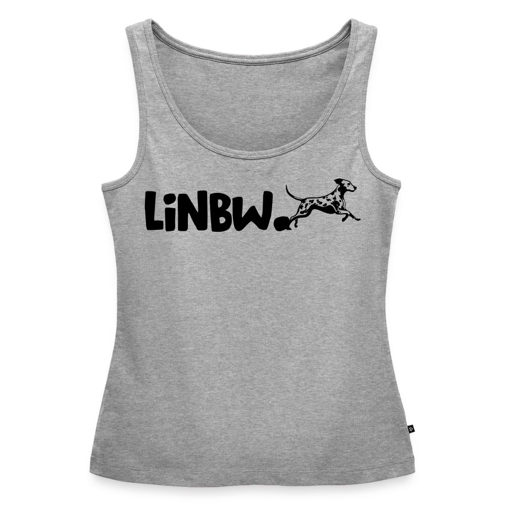 LiNBW. Tank Top Premium Black Edition Life is not just black and white - Grau meliert