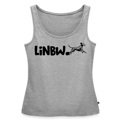 LiNBW. Tank Top Premium Black Edition Life is not just black and white - Grau meliert