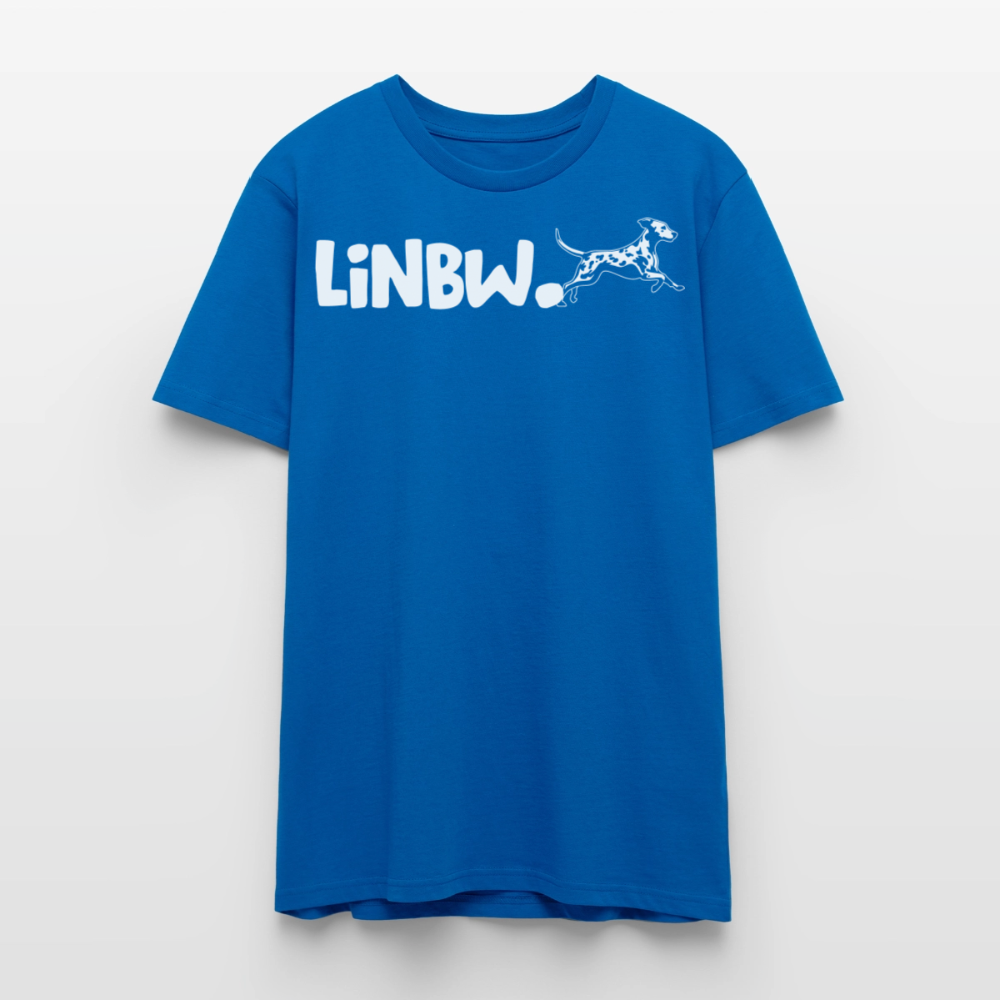 LiNBW. Unisex T-Shirt Premium Crew White Edition Life is not just black and white - Pfauenblau