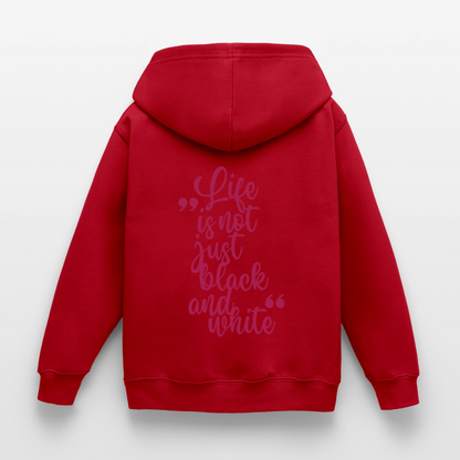 LiNBW. Crew Hoodie Life is not just black and white Edition Pink - LiNBW.