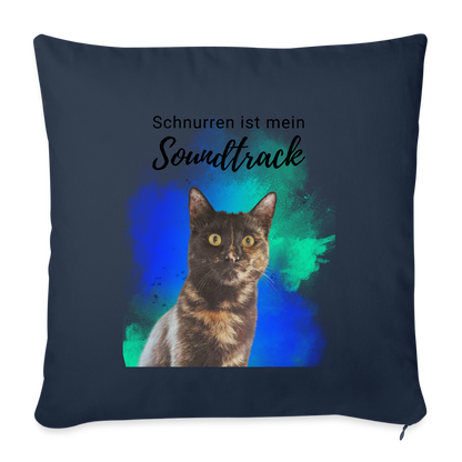 Nala´s Kissen Schnurren ist mein Soundtrack Black Edition - Navy
