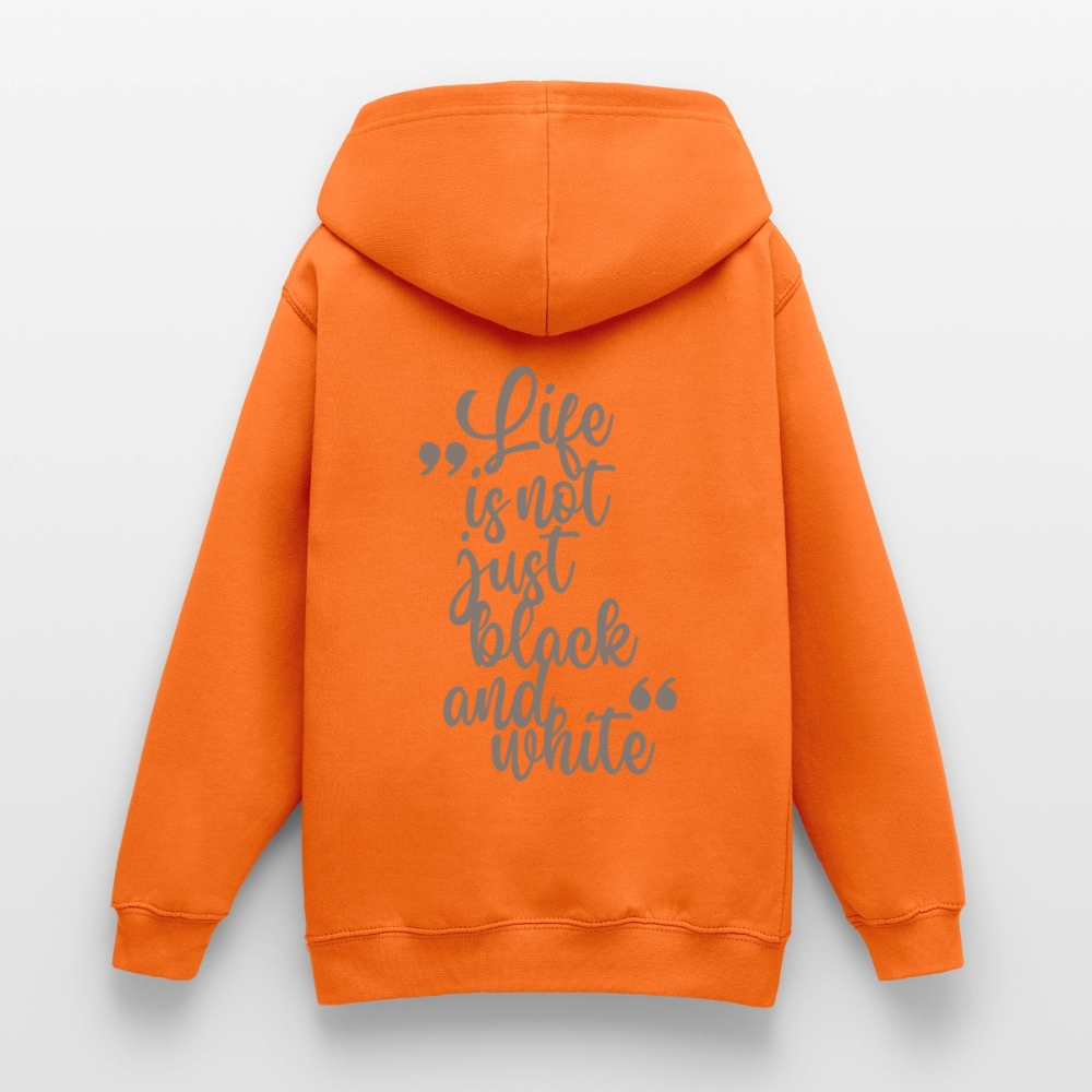 LiNBW. Crew Hoodie Life is not just black and white Edition Grey - LiNBW.