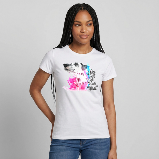 Boa's T-Shirt Splash Black Edition Life is not just black and white - Weiß