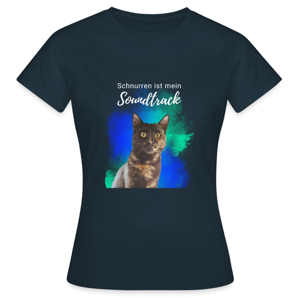 Nala's T-Shirt Schnurren ist mein Soundtrack White Edition - Navy