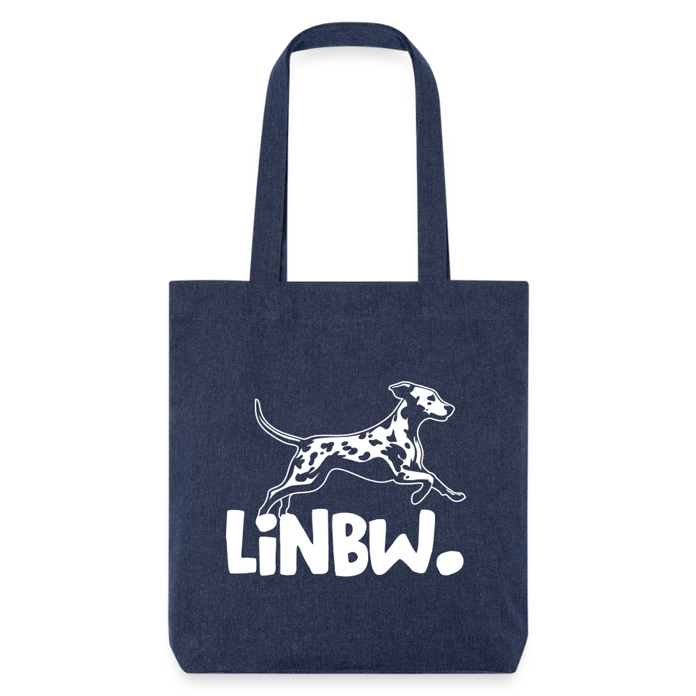 LiNBW. Stoffbeutel White Edition - melange Blue