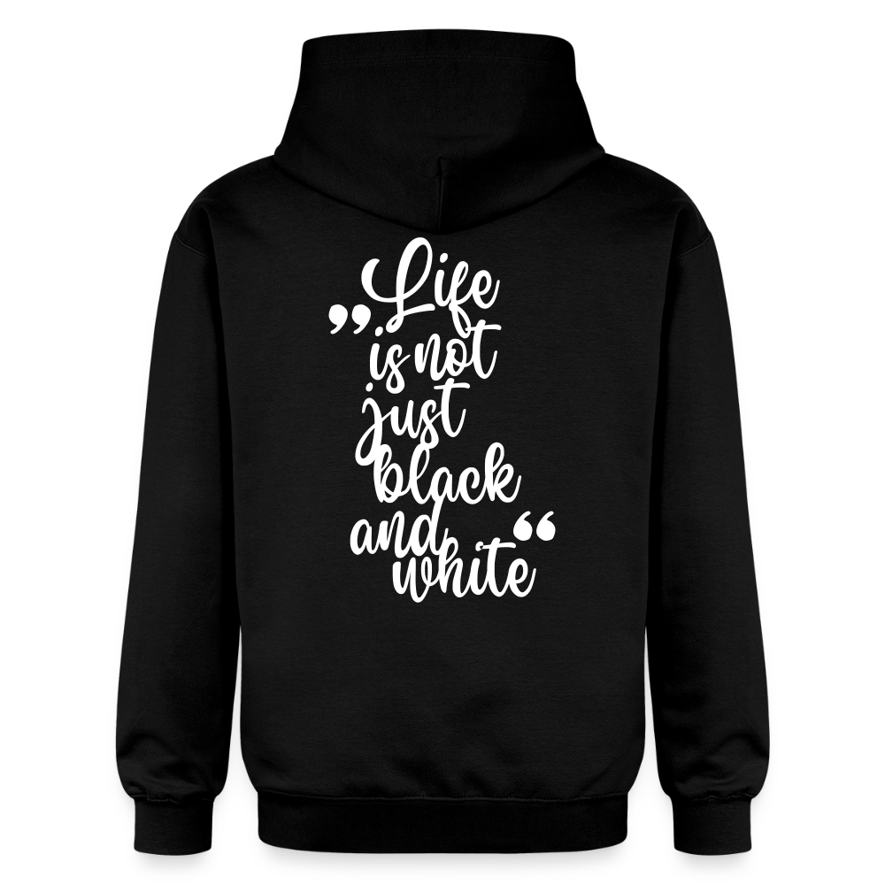 LiNBW. Crew Hoodie White Edition Life is not just black and white - Schwarz