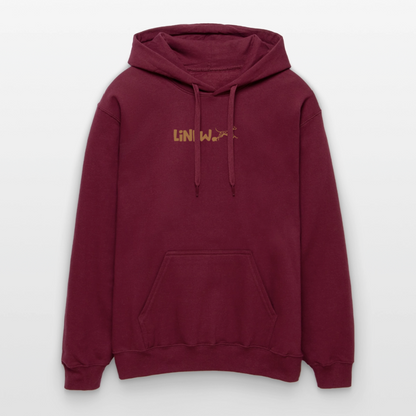 LiNBW. Crew Hoodie Brown Edition Life is not just black and white - Maroon