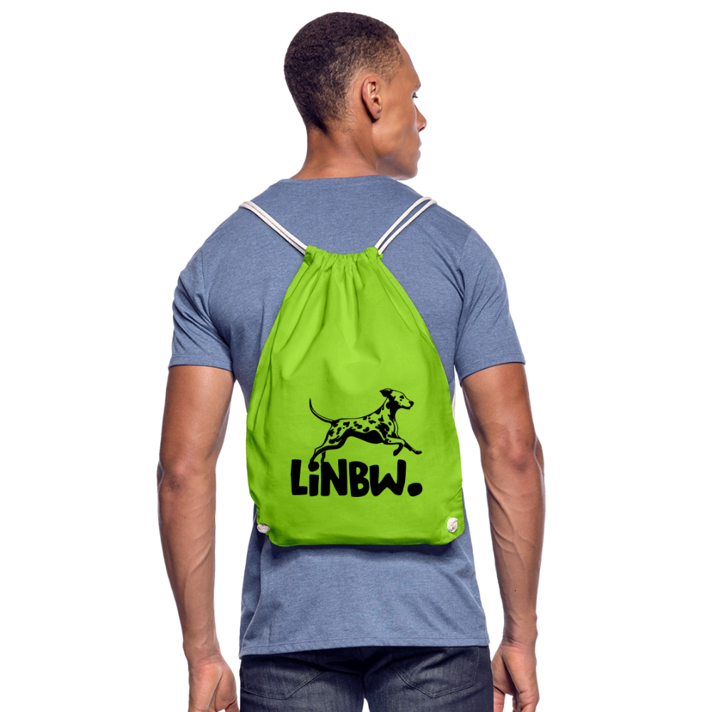 LiNBW. Turnbeutel Black Edition - Neongrün