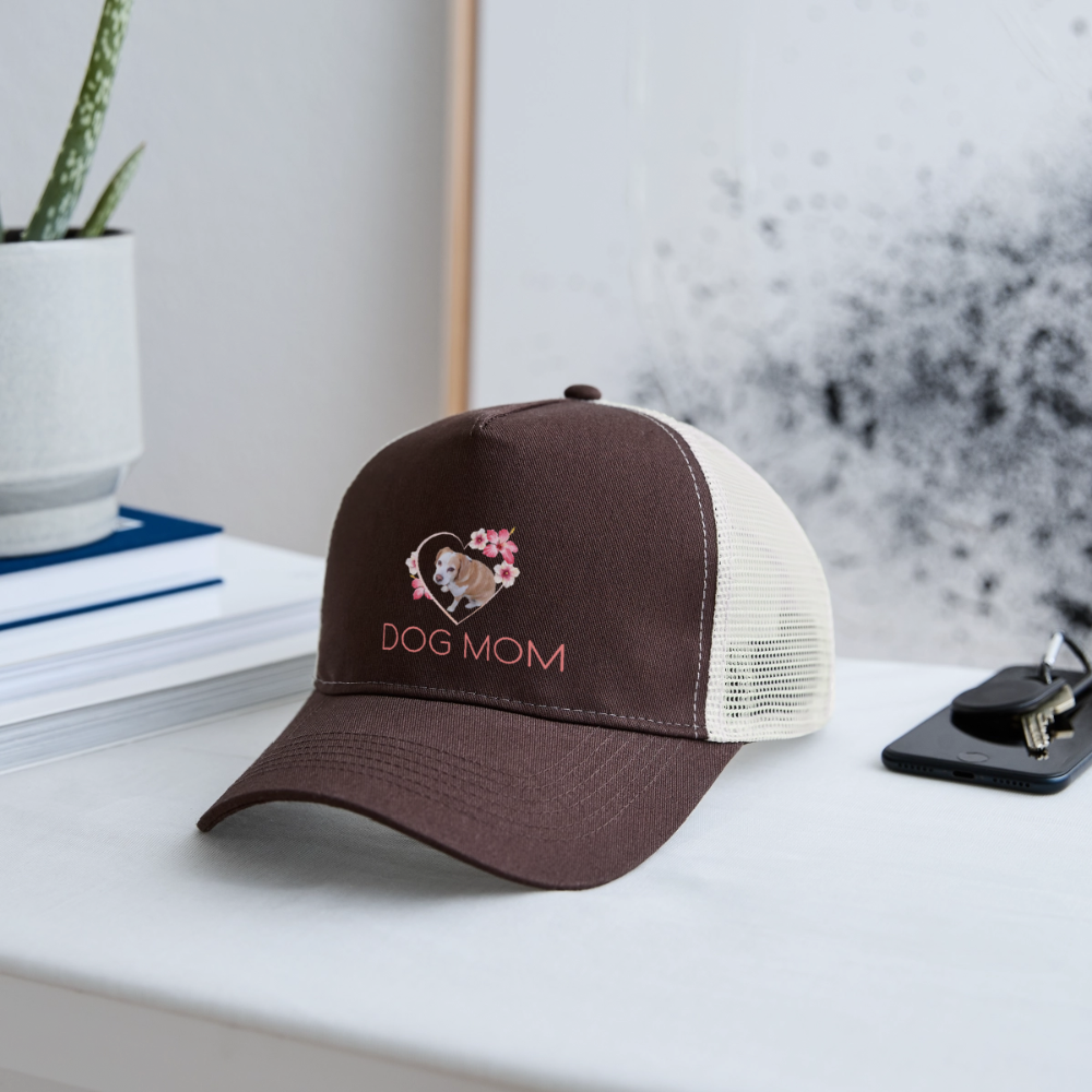 Luna´s Trucker Cap DOG MOM - Braun/Beige