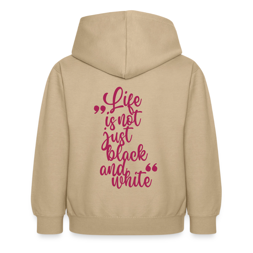 LiNBW. Crew Hoodie Life is not just black and white Edition Pink - LiNBW.