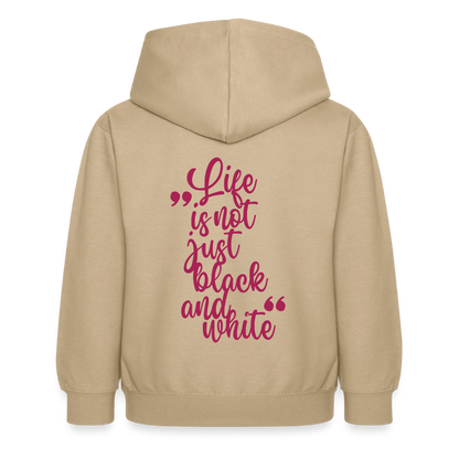 LiNBW. Crew Hoodie Life is not just black and white Edition Pink - LiNBW.