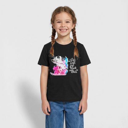 Boa's T-Shirt Splash White Edition Life is not just black and white - Schwarz