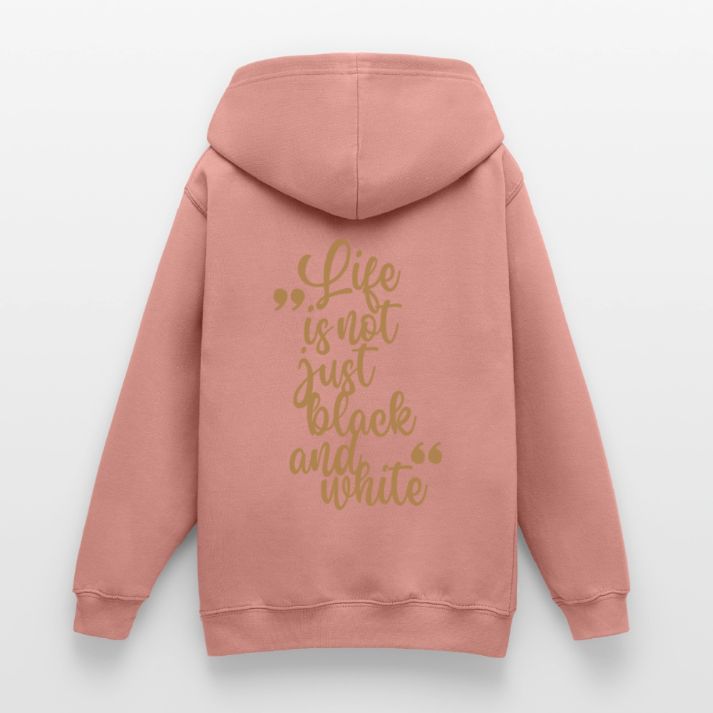 LiNBW. Crew Hoodie Life is not just black and white Edition Brown - LiNBW.