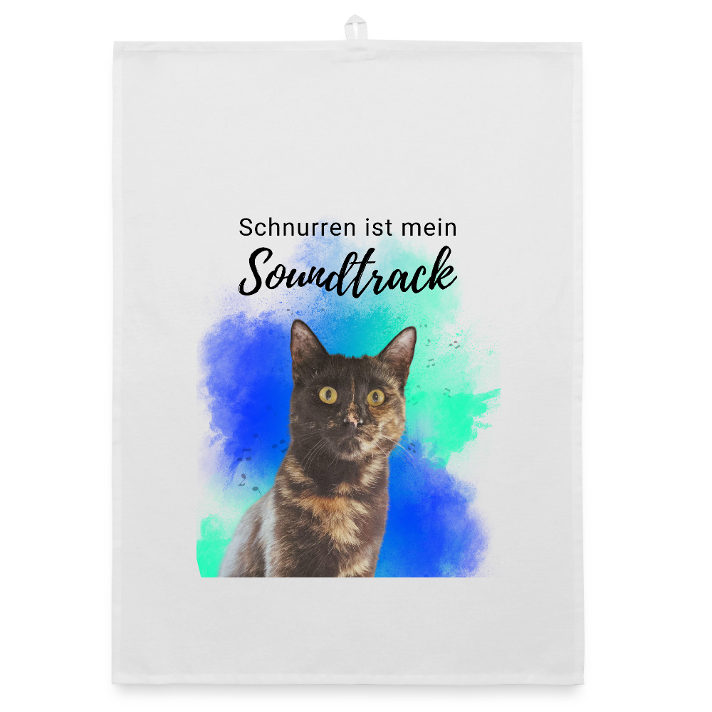 Nala´s Geschirrtuch Schnurren ist mein Soundtrack Black Edition - LiNBW.