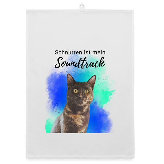Nala´s Geschirrtuch Schnurren ist mein Soundtrack Black Edition - LiNBW.