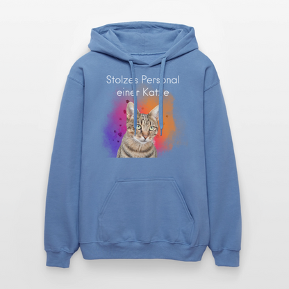 Pedro's Hoodie Stolzes Personal einer Katze White Edition - Carolina Blue