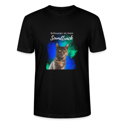 Nala's Unisex T-Shirt Premium Schnurren ist mein Soundtrack White Edition - Schwarz