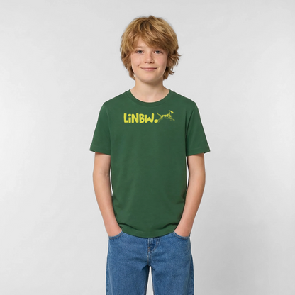 LiNBW. Crew T-Shirt Yellow Edition Life is not just black and white - Flaschengrün