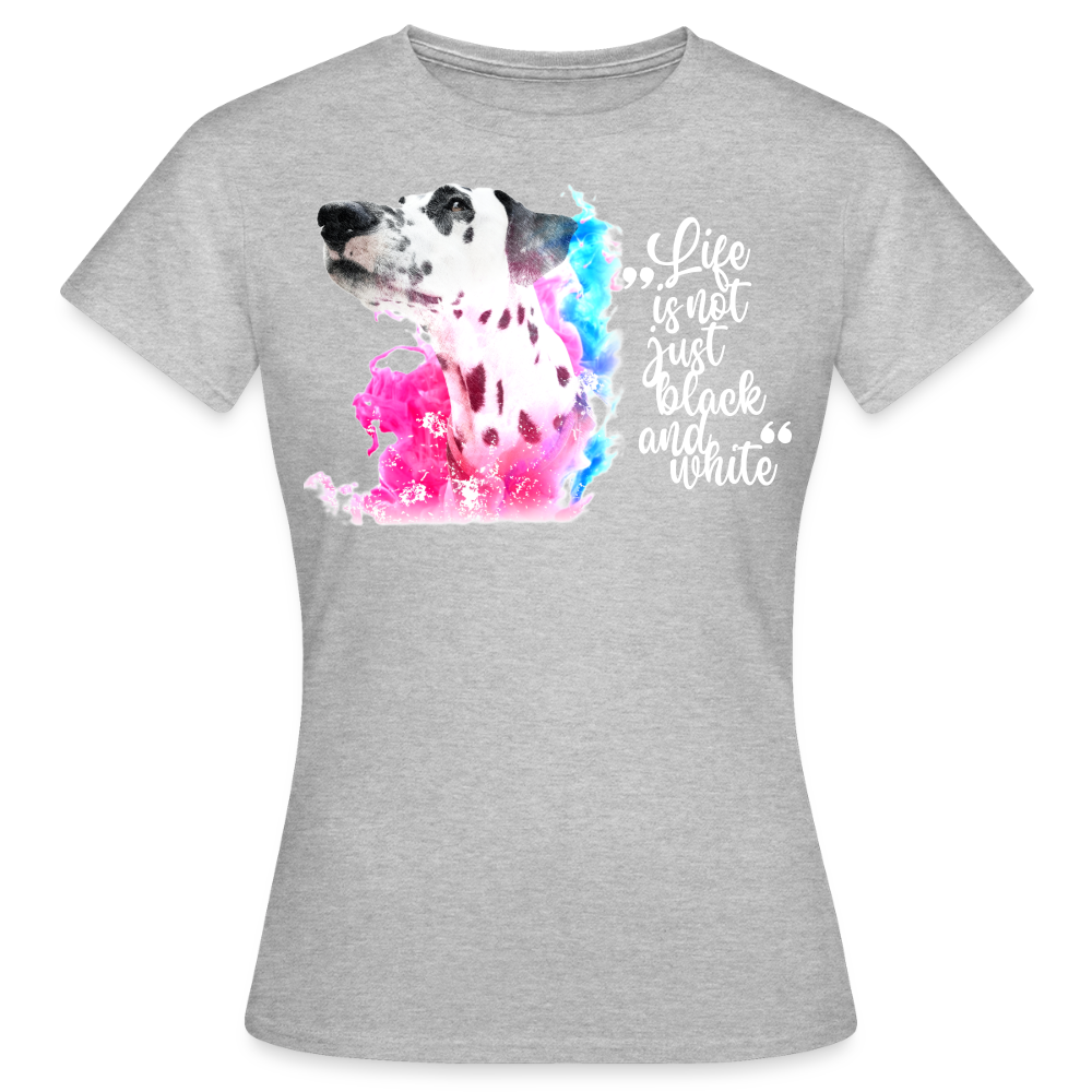 Boa's T-Shirt Splash White Edition Life is not just black and white - Grau meliert