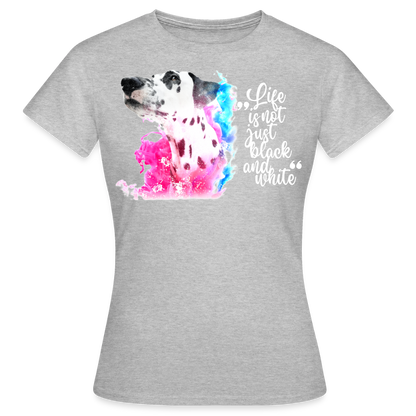Boa's T-Shirt Splash White Edition Life is not just black and white - Grau meliert