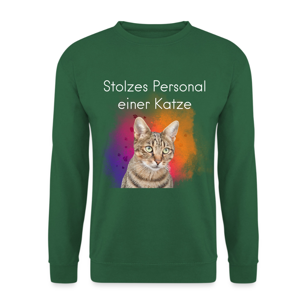 Pedro's Classic Pullover Stolzes Personal einer Katze White Edition - LiNBW.