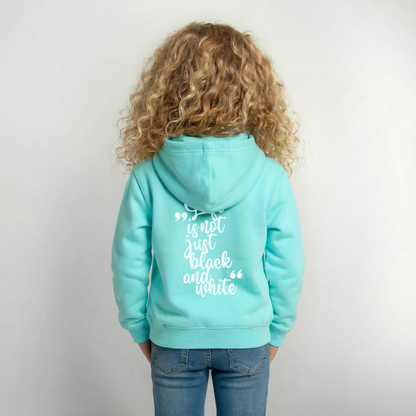 LiNBW. Crew Hoodie Life is not just black and white Edition White - LiNBW.