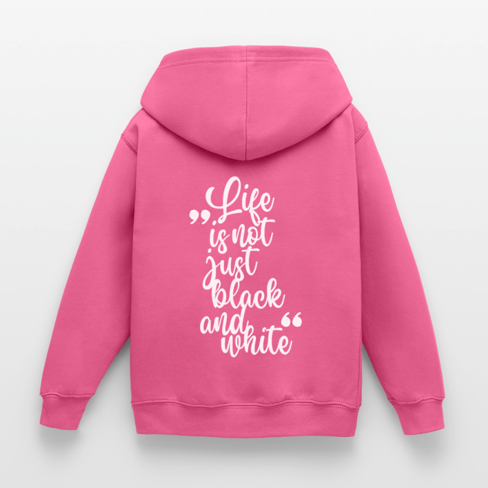 LiNBW. Crew Hoodie Life is not just black and white Edition White - LiNBW.