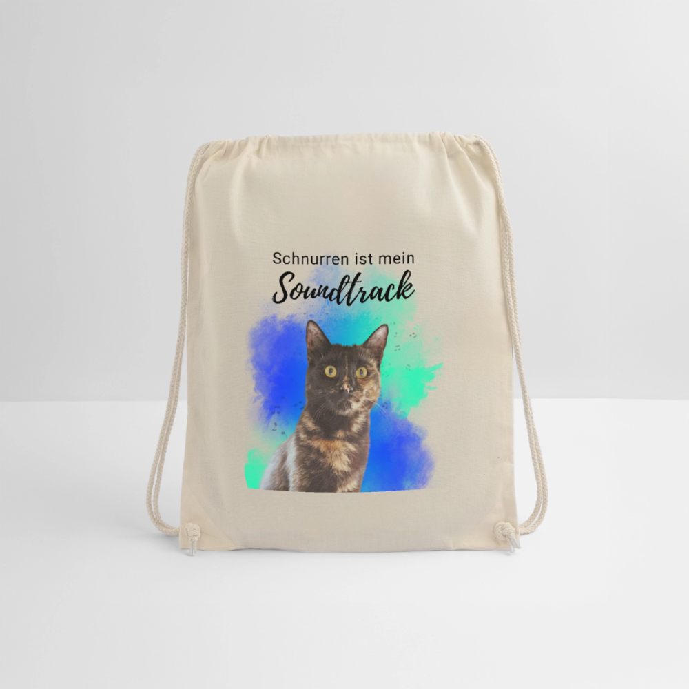Nala´s Turnbeutel Schnurren ist mein Soundtrack Black Edition - Natur