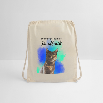 Nala´s Turnbeutel Schnurren ist mein Soundtrack Black Edition - Natur