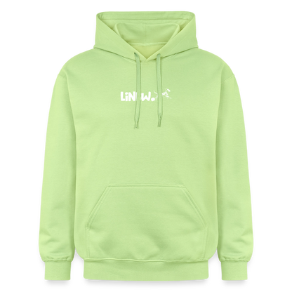 LiNBW. Crew Hoodie White Edition Life is not just black and white - Pistazie