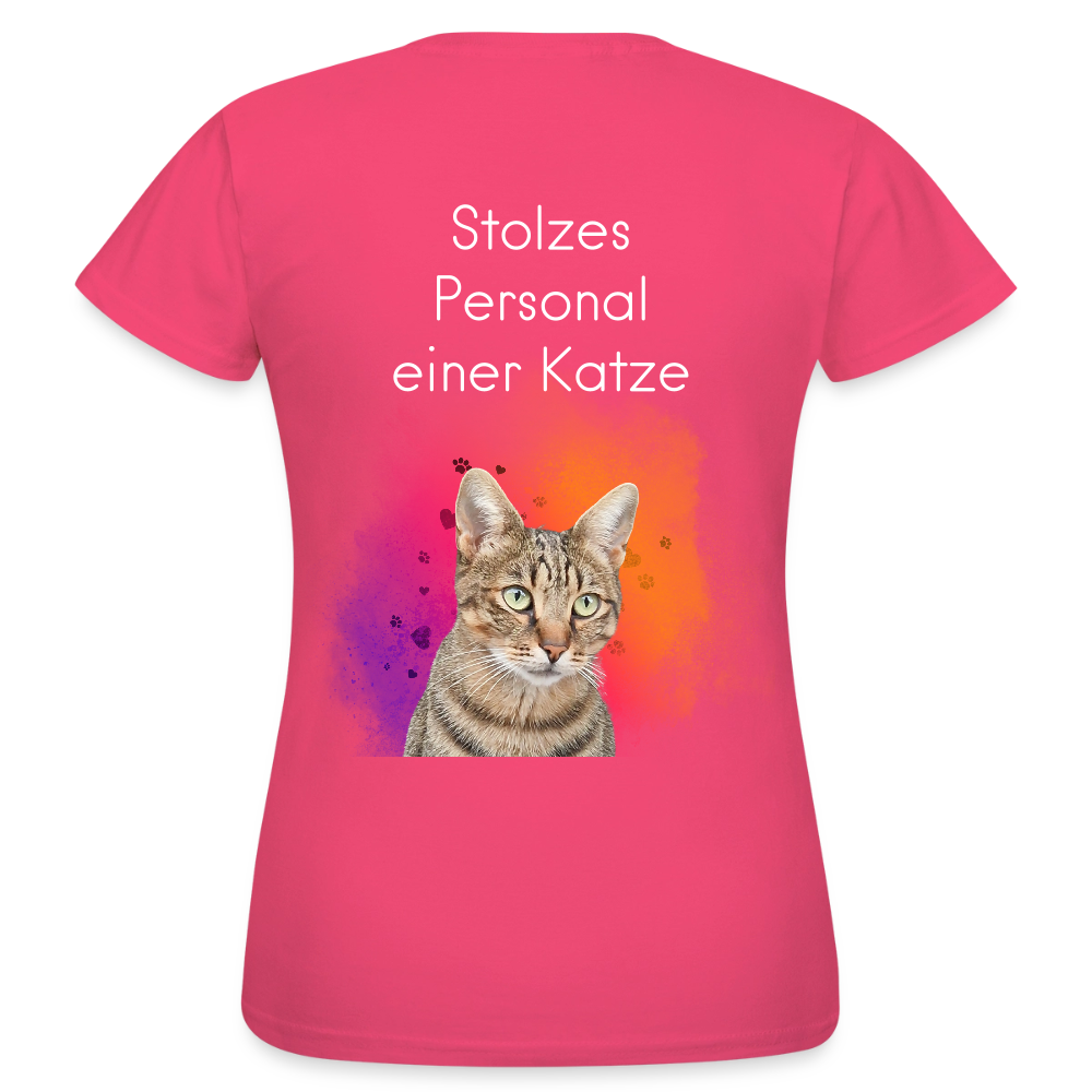 Pedro's T-Shirt CAT MOM Stolzes Personal einer Katze White Edition - Azalea