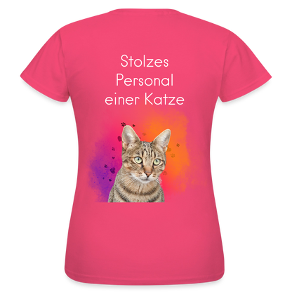 Pedro's T-Shirt CAT MOM Stolzes Personal einer Katze White Edition - Azalea